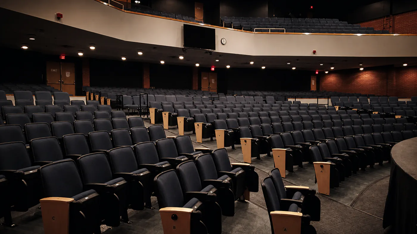 The auditorium at Redeemer University in Ancaster